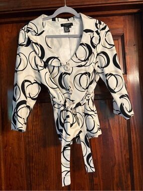 Sandro Black and White Sportswear Jacket